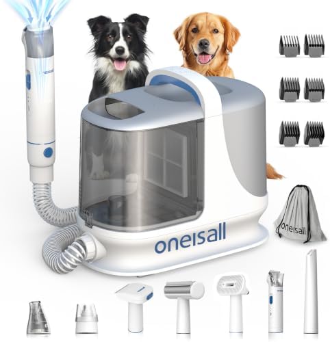 oneisall Dog Grooming Vacuum Kits with Pet Clipper by oneisall