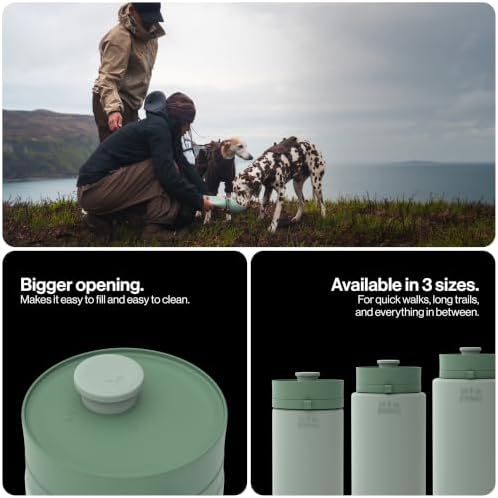 SÄKER Portable Dog Water Bottle, Collapsible Water Bottle for Dogs Perfect for Walking, Hiking and Outdoors | Works as a Portable Water Bowl | Designed in Montreal - 550ml - Image 6