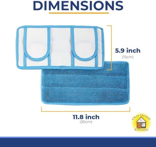 Microfiber Reusable Mop Pad | Durable Machine Washable Floor Cleaning Pads | Swiffer Compatible Dry Mop Pads (6 Pack) - Image 3