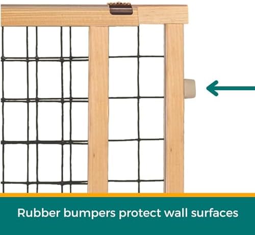 MYPET Wire Mesh Dog Gate: 29.5"-50" Wide, Pressure Mounted with No Tools; Expandable, Durable Pet Gates for Doors and Hallways, 31" Tall, Made with Sustainable Hardwood - Image 6