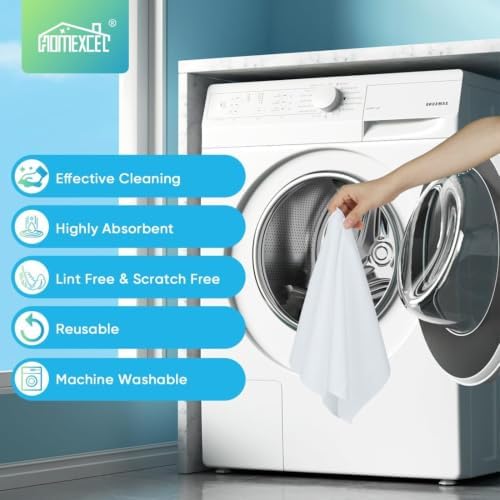 HOMEXCEL 24PK Microfiber Cleaning Cloth, Cleaning Rag for Home, 11.5x11.5in - Image 6