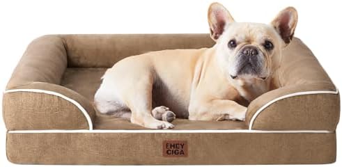 EHEYCIGA Orthopedic Dog Bed Medium Size Dog, Waterproof Washable Pet Beds by EHEYCIGA