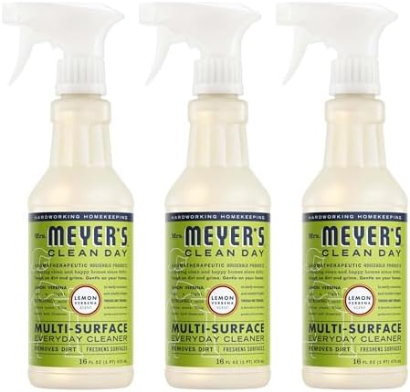 MRS. MEYER'S CLEAN DAY Cleaner Spray, Lemon Verbena, 16 fl oz, 3 Pack by MrsMeyers