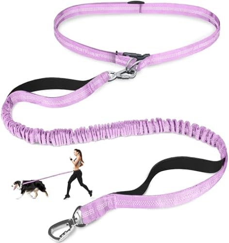 Laqibak Hands Free Dog Leash,Adjustable Waist Leash for Dog,4.2-6.7 Feet by laqibakProductcollection