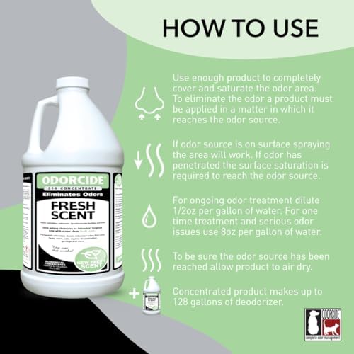 Odorcide Odor Eliminator Concentrate: Odor Eliminator for Strong Odor on Carpets, Hardwood & More - Smoke, Sweat & Pet Odor Eliminator for Home w/Non-Enzymatic Formula, 64 oz - Image 3