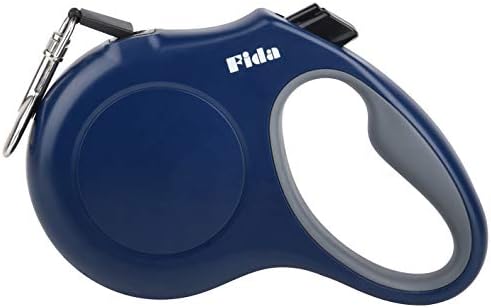 Fida Retractable Dog Leash, 10ft Heavy Duty Pet Walking Leash for X-Small Dog or Cat up to 18 lbs, Tangle Free. One-Hand Brake (X-Small,Navy Blue) by Fida