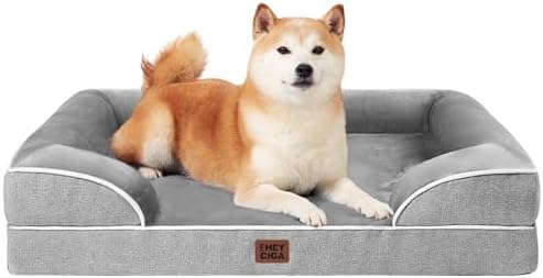 EHEYCIGA Orthopedic Dog Beds Large Sized Dog, Waterproof Washable Pet Bed by EHEYCIGA