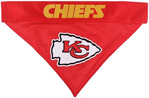Pets First NFL Kansas City Chiefs Reversible Bandana Size XX-Large for Dogs & Cats. 2 Sided Sports Bandana, Premium Embroidery Team Logo, Many NFL Teams Available - Image 2