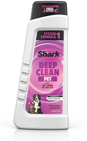 Shark Deep Clean Pet Carpet Cleaner Formula, Pet Stains/Messes/Odor EXCP48 by Shark