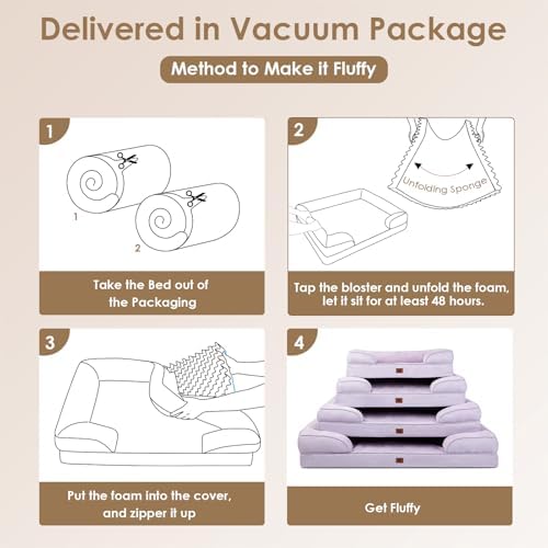 EHEYCIGA Orthopedic Dog Beds Large Sized Dog, Waterproof Washable Pet Bed - Image 6