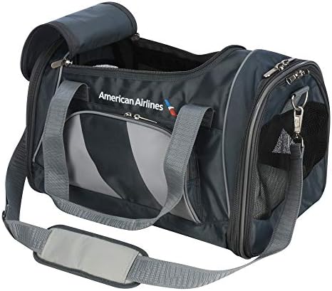 Sherpa American Airlines Travel Pet Carrier, Airline Approved & Guaranteed On Board - Charcoal Gray, Medium by Sherpa