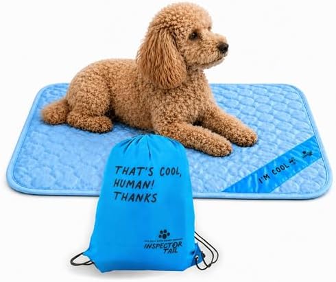 INSPECTOR TAIL Dog Cooling Mat, Indoor & Outdoor, Medium Self Cooling Pad by InspectorTail