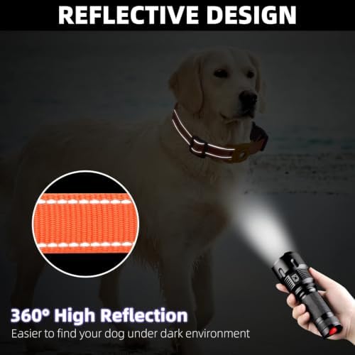 Reflective Dog Collar, Compatible with AirTag, Nylon Pet Cat Puppy Collar for Small, Medium, Large, and Extra Large Dogs - Image 6