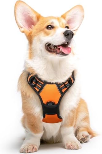 Eagloo Dog Harness for Medium Sized Dogs, No Pull Vest with 2 Leash Clips by GoExplorewithEagloo
