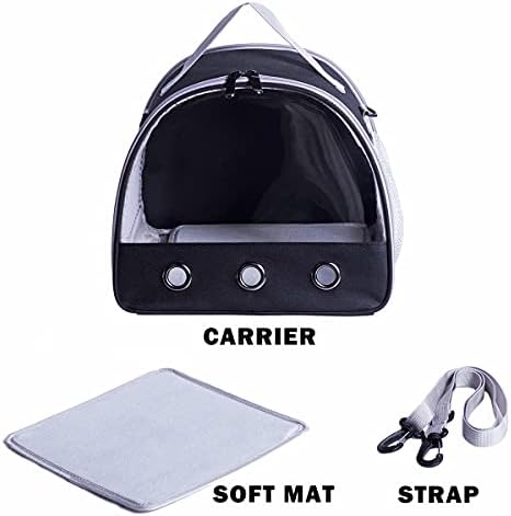 Guinea Pig Carrier, Small Animal Bird Rabbit Turtle Carrier Bag, African Hedgehog Portable Travel Carrier Outdoor Hangbag, Bird Rabbit Guinea Pig Squirrel Carrier - Image 4