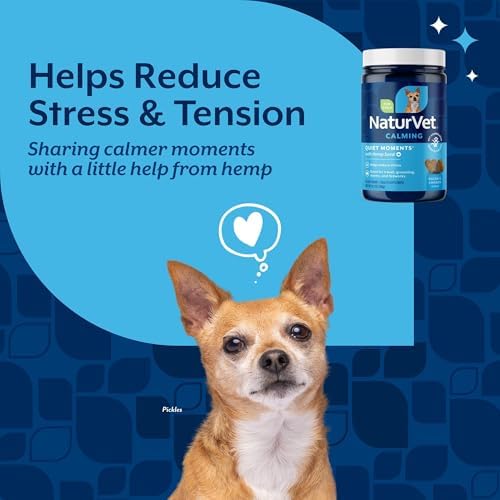 NaturVet Quiet Moments Calming Plus Hemp Dog Supplement - 60 Soft Chews - Image 3