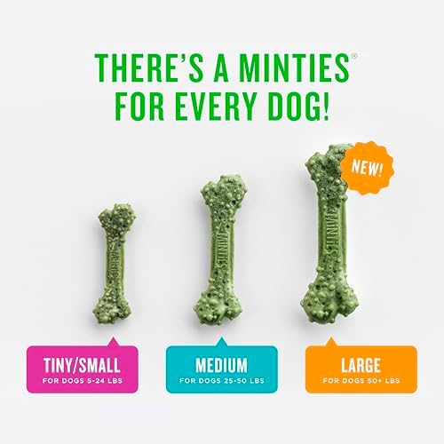 Minties Dog Dental Bone Treats, Tiny/Small 5-25 lbs, 120 Ct - Image 3