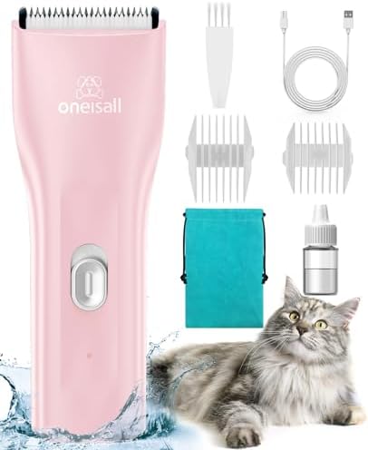 oneisall Pet Clippers for Cat Matted Hair, Quiet Pet Shaver for Cats by oneisall