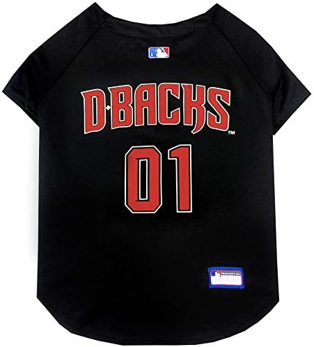 Official MLB Arizona Diamondbacks Pet Jersey for Dogs & Cats, Size X-Large - Stylish Baseball Jersey for Your Furry Fan- Show Off Team Spirit with The Perfect Fan Apparel Gear for Pet, Dog & Cat by PETSFIRST