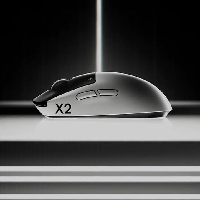 Logitech G PRO X2 SUPERSTRIKE Wireless Gaming Mouse - Black/White | Customizable Rapid Trigger Magnetic Analog Switches, Adjustable Click Haptics, 61g Lightweight, USB-C, <8K, For PC/Mac - Image 2
