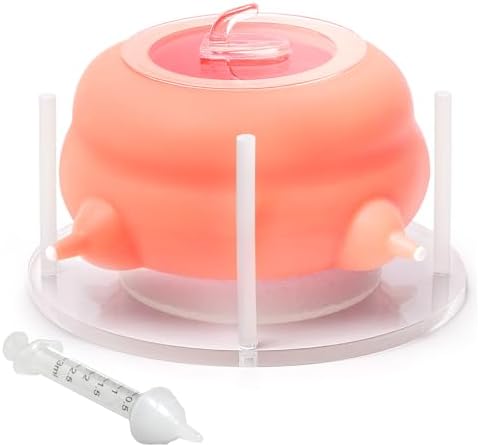 200ml Silicone Multi-Pet Milk Feeder with 4 Nipples(Pink) by ElevateYourEverydayJoy