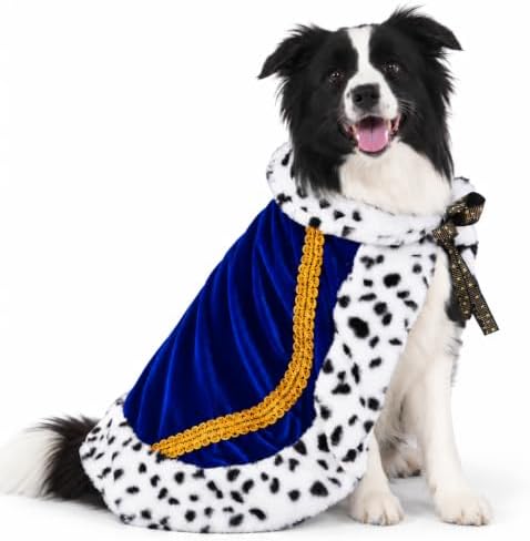 Lovelyshop Royal Velvet Pet Cloak, Blue, L by Lovelyshop