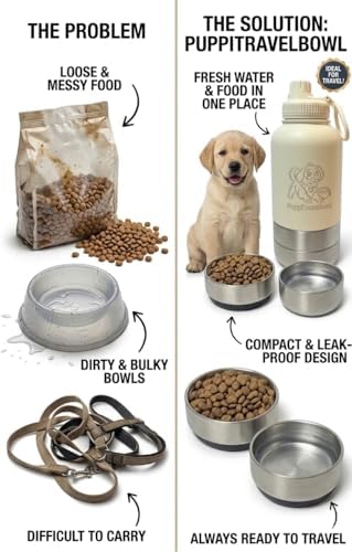 PuppiLovePets PuppiTravelBowl 3-in-1 Dog Travel Water Bottle – 32oz Insulated Aluminum Container with 2 Detachable Cups, Leak-Proof & BPA-Free Portable Feeder for Hiking and Travel – Green - Image 3