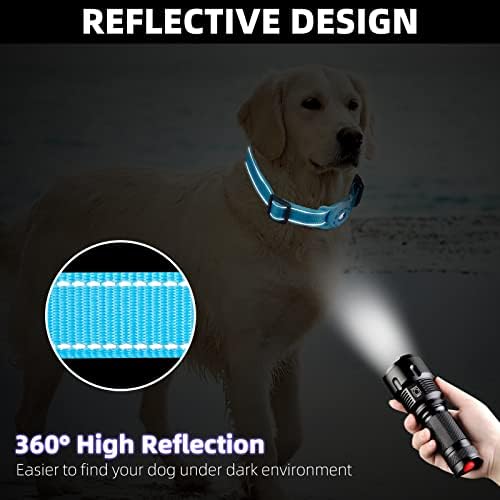 Reflective Dog Collar, Compatible with AirTag, Nylon Pet Cat Puppy Collar for Small, Medium, Large, and Extra Large Dogs - Image 3