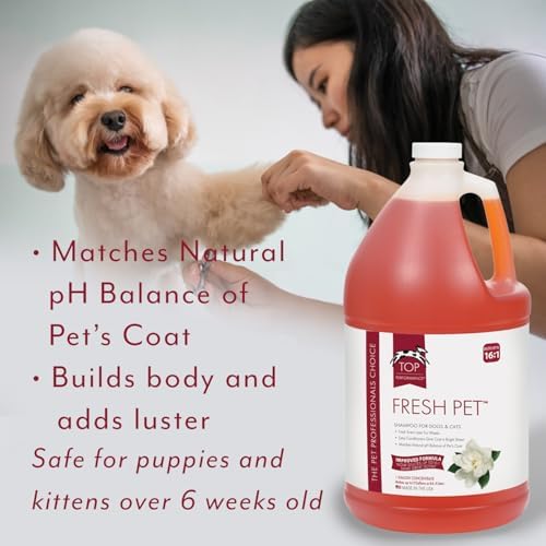 Top Performance Fresh Pet Shampoo, 1-Gallon,Black - Image 4