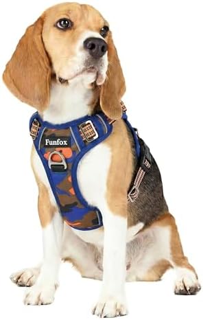 Funfox Dog Harness Medium Sized Dog, No Pull Pet Vest with Front Clip by MyFUNFOX