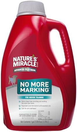 Nature's Miracle Advanced Platinum No More Marking Training Spray, 128 oz by NaturesMiracle