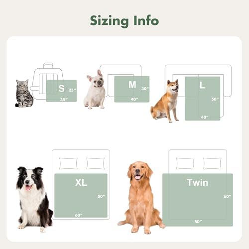 Waterproof Twin Blanket for Bed - Washable Large Dog Blankets for Bed Protector, Thick Cozy Fleece Calming Pet Blankets for Indoors & Outdoors, Linen, 60"x80" - Image 7