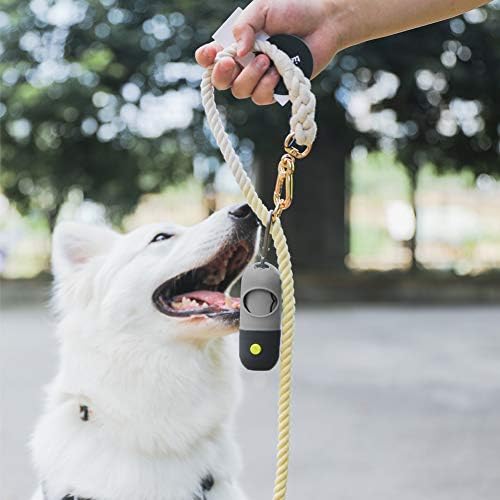 Dog Poop Bag Dispenser with Built-in LED Flashlight and Metal Clip for Leash, Pet Waste Bag Holder, Dog Walking Accessory (Black) - Image 5