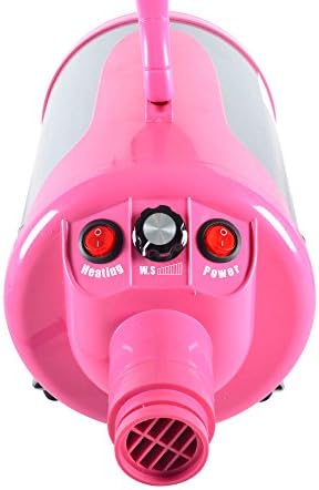 SHELANDY Groomer Partner Pet Hair Force Dryer Dog Grooming Blower with Heater (Pink) - Image 3