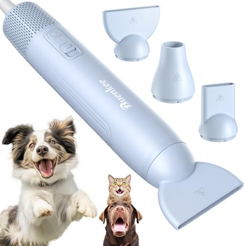 Buenkee Handheld Dog Dryer, 3HP High-Velocity Pet Hair Blower, Blue by Buenkee
