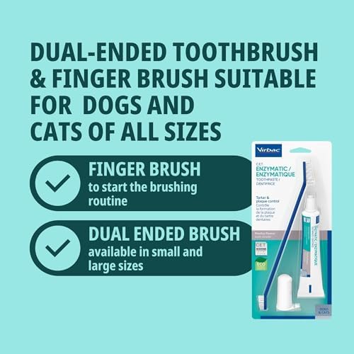 C.E.T. Oral Hygiene Kit for Dogs, Poultry flavor Toothpaste with Toothbrush - Image 6