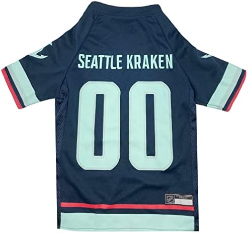 Pets First NHL Seattle Kraken Jersey for Dogs & Cats, Large by PETSFIRST