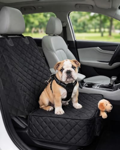 Victoper Dog Car Seat Cover, 600D Heavy Dute Car Seat Cover for Dogs Pets,100% Waterproof Anti-Scratch Nonslip Dog Seat Cover for Cars, Seat Covers Protector for Sedan SUV Truck Small Black by Victoper
