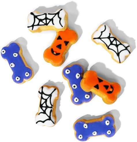 Halloween Dog Treat Gift Set, Decorated Bone-Shaped Treats, Set of 8 - Image 2