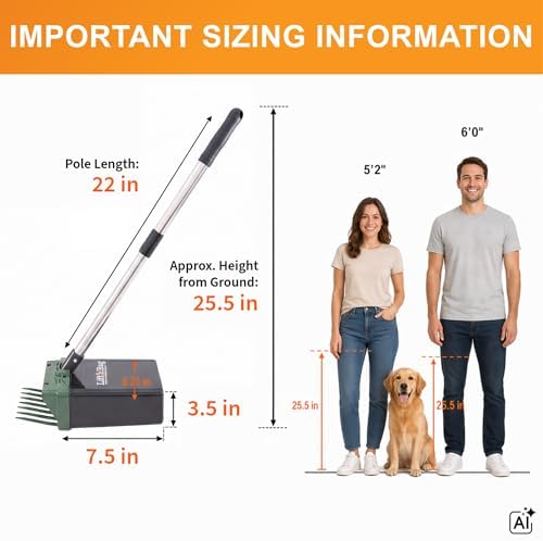 Neater Pet Brands Lift N' Bag Dog Pooper Scooper with 22" Pole, 15 Bags - Image 3