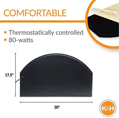 K&H Heating Pad, Lectro-Kennel Igloo Heated Outdoor Dog Bed, Safety Listed - Image 2