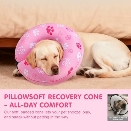 BEAUTYZOO Dog Cone Collar Alternative After Surgery,Pet Neck Donut E‑Collar - Image 6