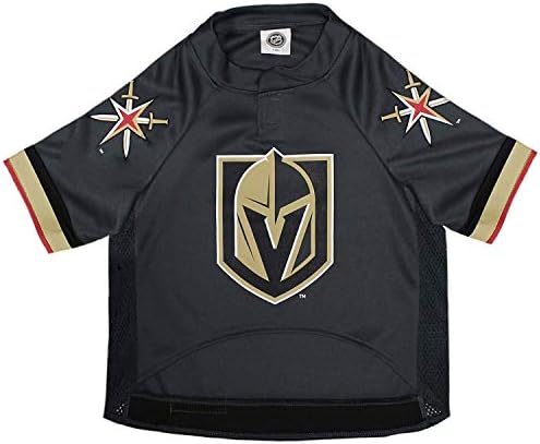 Pets First NHL Las Vegas Golden Knights Jersey for Dogs & Cats, X-Small. - Let Your Pet Be A Real NHL Fan! by PETSFIRST