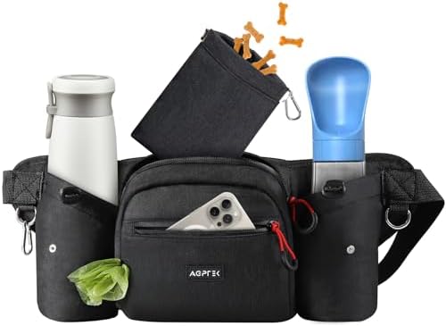 AGPTEK Dog Treat Pouch,Dog Walking Bag by AGPTEK