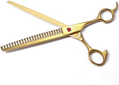 Professional Dog Grooming Scissors Set, 7 Inch/8 Inch Pet Grooming Scissors Chunkers Shears for Dog, Curved Dog Grooming Scissors, Thinning Shears for Dog with Grooming Comb - Image 4