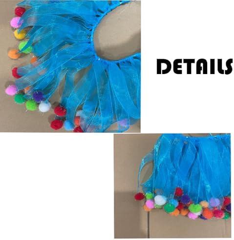 Elegant little tail 1PC Dog Birthday Costume - Blue Dog Cat Cute Colorful Fluffy Ball Dog with Birthday Patterns Boy Pet Tutu Collar Suit Pet Holiday Costume for Cats Small Medium Dogs - Image 2