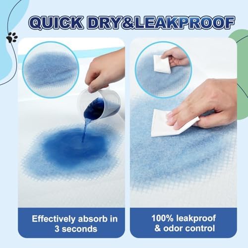 Puppy Pads XL 100 Count, Dog Pee Pads Extra Large, 34"x28" Pee Pads for Dogs, X-Large Disposable Dog Training Pads Super Absorbent&Leak-Proof, Crate Potty Piddle Pads for Doggy, Pet Supplies - Image 5
