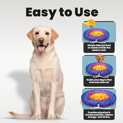 PET ARENA Snuffle Mat Dog Puzzle Feeder for Slow Eating & Brain Training - Image 3