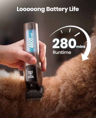 oneisall Professional Dog Clippers for Grooming Thick Hair, 9000RPM 5 Speed - Image 4