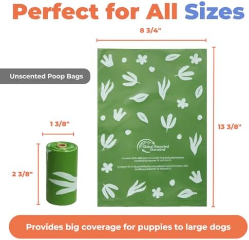 Best Pet Supplies GRS Poop Bags for Dogs - 600 Count, Green, Unscented - Image 5